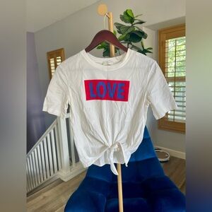 Sandro Paris Love Tie T-shirt Women’s Size 0 (US 2)